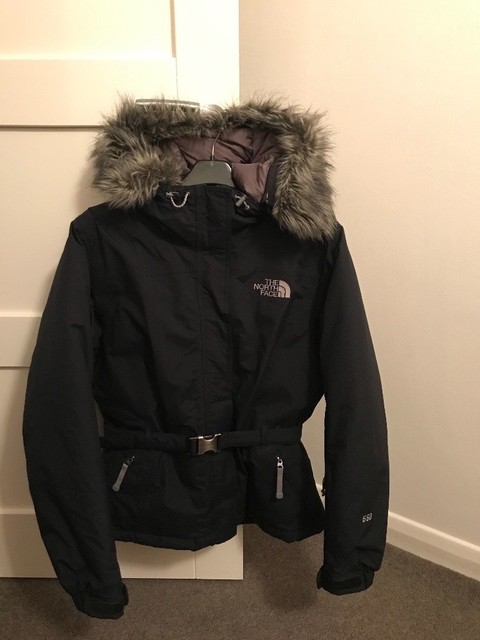 north face belted coat